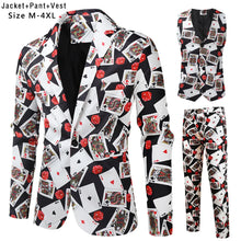 Load image into Gallery viewer, Men's Luxury Suit 3 Piece  Paisley Formal Suits
