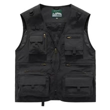 Load image into Gallery viewer, Multipocket Quick Dry Mesh Fishing Vests Men Outdoor Tactical Vest Hiking Hunting Casual Fisherman Vest Solid Sleeveless Coats
