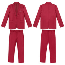 Load image into Gallery viewer, Men  Long Sleeve Lapel Blazer Jacket with Pants
