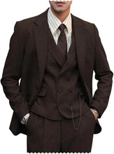 Load image into Gallery viewer, Men's 3 Piece Herringbone Suit
