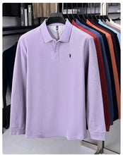 Load image into Gallery viewer, High end brand 100% cotton long sleeve polo shirt fashion luxury pony embroidery business casual comfort new Paul men's T-shirt
