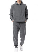 Load image into Gallery viewer, Men's Sports 2-piece Solid Color Casual Set
