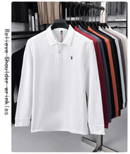 Load image into Gallery viewer, High end brand 100% cotton long sleeve polo shirt fashion luxury pony embroidery business casual comfort new Paul men's T-shirt
