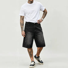Load image into Gallery viewer, 2026 Summer Men's New Versatile Denim Shorts Personalized Trend Straight American Five-point Pants
