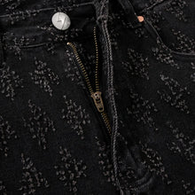 Load image into Gallery viewer, Ummer Men’s Denim Shorts Combine Classic and Fashionable Tattered Designs Straight Fit Loose Black Jeans Y2K High Street Shorts
