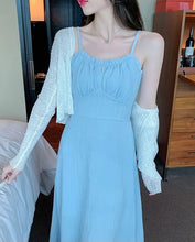 Load image into Gallery viewer, Women's Two Piece Set Long Sleeve Female Outfits Beach Dress Midi New in The Same Vintage Clothing Trend 2025 Elegant Casual
