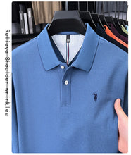 Load image into Gallery viewer, High end brand 100% cotton long sleeve polo shirt fashion luxury pony embroidery business casual comfort new Paul men's T-shirt
