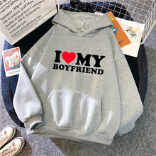 Load image into Gallery viewer, fall winter Man Woman Home Outdoor Casual Sport Loose Pullover 2025 Hot Sale Couple Hoodie Classic Love BF GF Printed Sweatshirt
