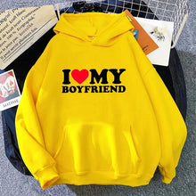 Load image into Gallery viewer, fall winter Man Woman Home Outdoor Casual Sport Loose Pullover 2025 Hot Sale Couple Hoodie Classic Love BF GF Printed Sweatshirt
