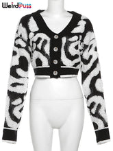 Load image into Gallery viewer, Weird Puss y2k Sweet Cardigan Sweater
