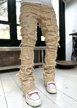 Lade das Bild in den Galerie-Viewer, Spliced Distressed Denim  Ripped  Jeans
