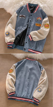 Load image into Gallery viewer, Men Baseball  Embroidered Letters Corduroy Loose Jacket
