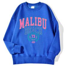 Load image into Gallery viewer, New York California Malibu Letter Sweatshirts Winter Women Casual Loose Hoodie Fleece Warm Crewneck Pullover Comfortable Clothes
