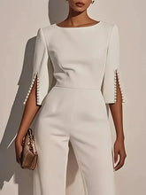 Load image into Gallery viewer, Elegant Beaded Decorative Slim Jumpsuit for Women
