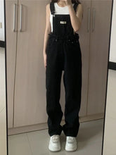 Load image into Gallery viewer, Ulzzang High Street Ins Letter Loose Retro Overalls Chic Girls
