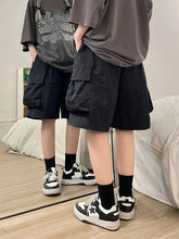 Load image into Gallery viewer, Women High Waist Cargo Shorts
