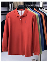 Load image into Gallery viewer, High end brand 100% cotton long sleeve polo shirt fashion luxury pony embroidery business casual comfort new Paul men's T-shirt
