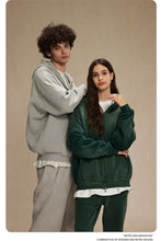 Lade das Bild in den Galerie-Viewer, ZODF  Retro  Men Spray-Dyed Zipper Hoodies Unisex
