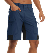 Cargar imagen en el visor de la galería, Pantalones cortos TACVASEN de verano para hombre, de secado rápido, hasta la rodilla, para senderismo, pesca, running, ligeros y con múltiples bolsillos.
