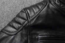 Load image into Gallery viewer, 2025 New Leather Jacket Top Layer 100% Cowhide Leather Clothes Men's Stand Collar Motorcycle Clothes  Autumn Winter Plus Size
