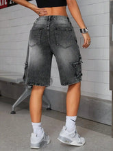 Load image into Gallery viewer, New high-end denim shorts for men in spring and summer of 2025, loose and versatile, trendy brand business casual denim shorts
