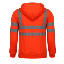 Load image into Gallery viewer, Men's Reflective Strip Hoodie Jackets
