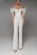 Load image into Gallery viewer, Jumpsuits Women Elegant Luxury Deep V Neck Sleeveless Bandage Jumpsuit Elastic Waist Long Pants Ankle length for Celebrity Party
