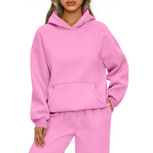 Load image into Gallery viewer, Autumn Winter Casual Sports hoodie Sweatshirt Solid-color long-sleeve Women's Fashion Loose hoodie Women's tops pullover
