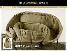 Load image into Gallery viewer, Winter Coat Men Windbreakers Waterproof Jackets Hoodies Male Outerwear Multi-pocket Motorcycle Cargo Coats Parkas Men Clothing
