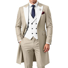 Load image into Gallery viewer, 3 Piece Mens Tailcoat Slim Fit Double breasted Suit
