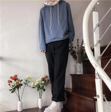Load image into Gallery viewer, Winter Pullover Sweater Women Tops Button Boho Cat Casual Pocket Long Sleeve Pull Female Solid Hooded Sweaters Pullovers
