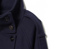 Load image into Gallery viewer, Women's  Double Breasted Lace Up Stand Collar Belt Decoration Jacket
