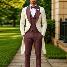 Load image into Gallery viewer, Men's Summer 3-Piece Tailcoat Suit
