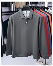 Load image into Gallery viewer, High end brand 100% cotton long sleeve polo shirt fashion luxury pony embroidery business casual comfort new Paul men's T-shirt
