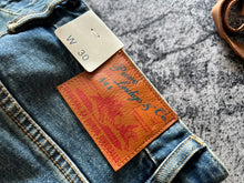 Load image into Gallery viewer, 14OZ Red Ear American Classic fit straight drum cotton ball Denim Jeans
