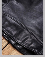 Load image into Gallery viewer, YR!Top.Classic 613 Motor Biker Style, Retro Genuine Leather Jacket, Luxury Tanned Cowhide Coat, Vintage Leather, 1.5mm Horsehide
