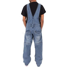 Load image into Gallery viewer, Men Denim Suspenders Simple Multi Pocket Baggy Jeans Overalls
