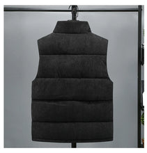 Load image into Gallery viewer, 2025 New Vest Jacket Men's Autumn Winter Warm Coat Stand Collar Padded Waistcoat Corduroy Work Wear Male Clothes M-5XL
