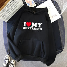 Load image into Gallery viewer, fall winter Man Woman Home Outdoor Casual Sport Loose Pullover 2025 Hot Sale Couple Hoodie Classic Love BF GF Printed Sweatshirt
