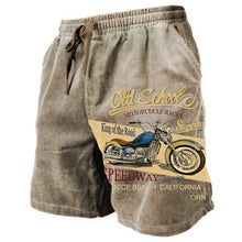 Load image into Gallery viewer, Men's Beach Pants Heavy Shaped Motorcycle 3D Printed Shorts Men Summer Breathable Shorts Fitness Street Shorts Men's Ropa Hombre
