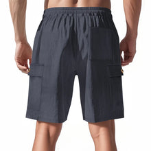 Load image into Gallery viewer, American Men's Heavy Loose Four Seasons Hip Hop Casual Sports Running Corduroy Tooling Shorts
