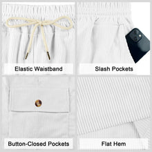 Load image into Gallery viewer, American Men's Heavy Loose Four Seasons Hip Hop Casual Sports Running Corduroy Tooling Shorts
