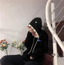 Load image into Gallery viewer, Winter Pullover Sweater Women Tops Button Boho Cat Casual Pocket Long Sleeve Pull Female Solid Hooded Sweaters Pullovers
