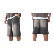 Load image into Gallery viewer, Men's Strecth Knee Length Washed Shorts
