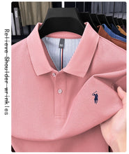 Load image into Gallery viewer, High end brand 100% cotton long sleeve polo shirt fashion luxury pony embroidery business casual comfort new Paul men's T-shirt
