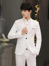 Load image into Gallery viewer, Mens Two Piece Slim Casual Dress Suit
