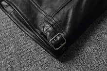 Load image into Gallery viewer, 2025 New Leather Jacket Top Layer 100% Cowhide Leather Clothes Men's Stand Collar Motorcycle Clothes  Autumn Winter Plus Size
