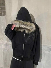 Load image into Gallery viewer, Autumn and Winter New Y2K Unisex Zipper Thick Sweatshirt Jacket with Hat Simple Daily Versatile and Not Monotonous
