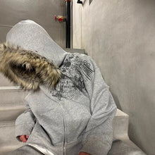 Load image into Gallery viewer, Autumn and Winter New Y2K Unisex Zipper Thick Sweatshirt Jacket with Hat Simple Daily Versatile and Not Monotonous
