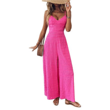 Load image into Gallery viewer, 2025 Simple Style Jumpsuit Jumpsuits For Woman  Wide Leg Women's Clothing Casual Sleeveless Sling Solid Color Holiday Vacation
